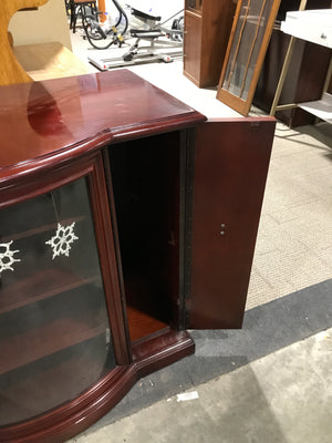 Red Curved Side Board