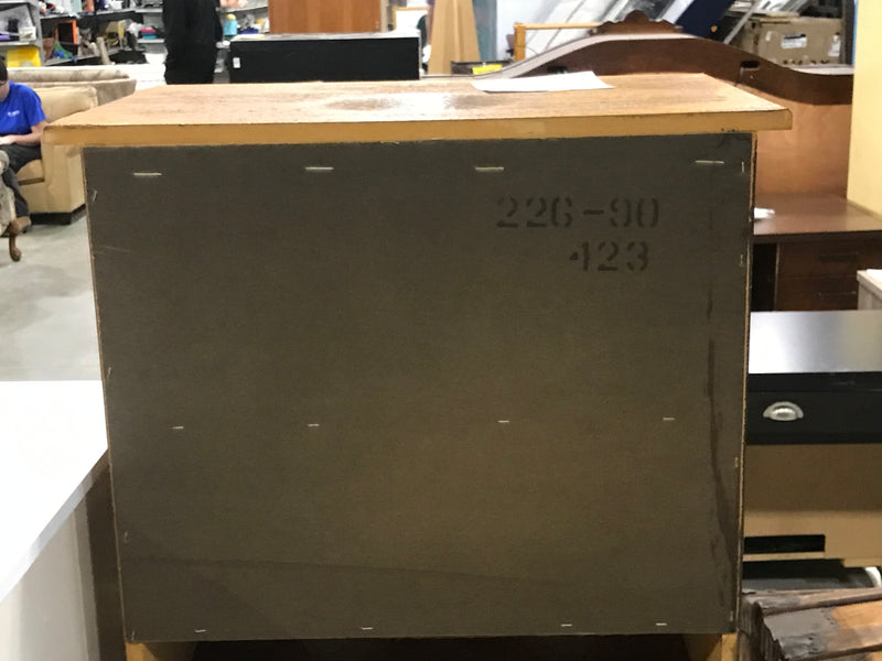 2-Drawer Brown Wooden Nightstand