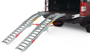 Steel Rung Folding Arched Loading Ramps (Pair)