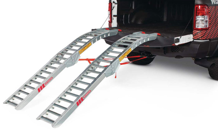 Steel Rung Folding Arched Loading Ramps (Pair)