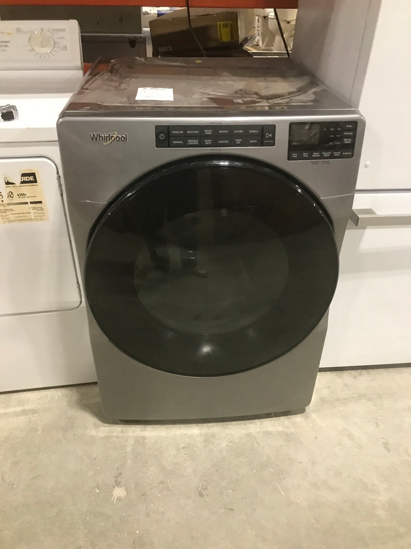Grey Whirlpool Front Loading Dryer