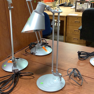 Small Silver Desk Lamp