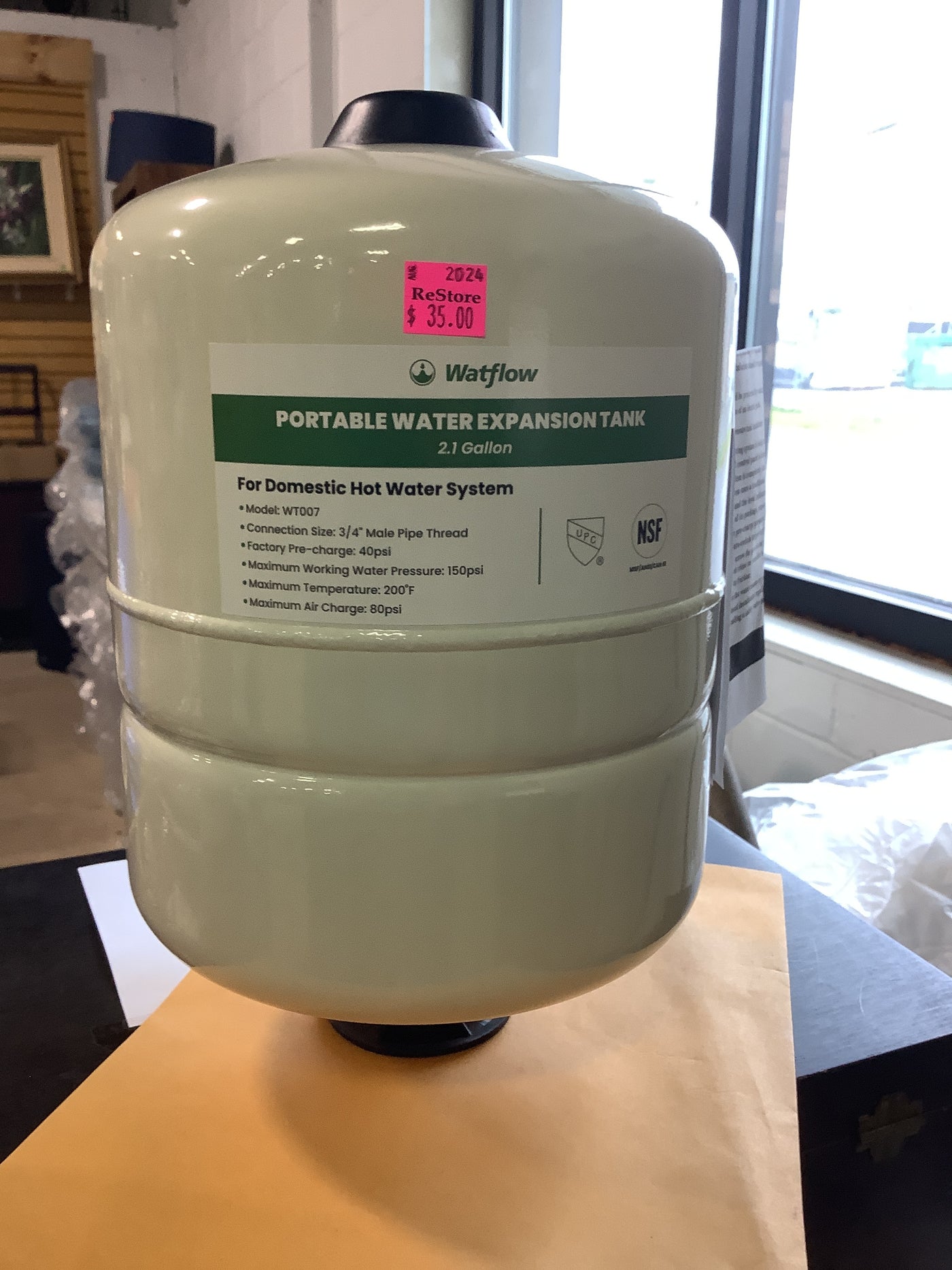 Watflow Portable Water Expansion Tank – Habitat for Humanity Greater ...