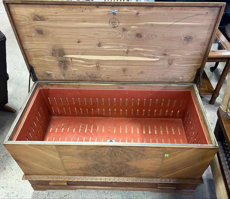 Vintage Red Seal Cedar Chest