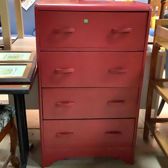 Painted Retro Dresser with Mirror