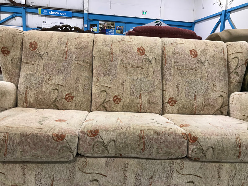 Beige Wingback Couch