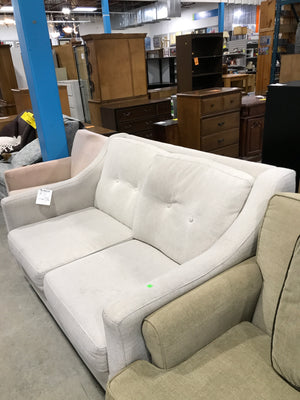 2 seater white couch