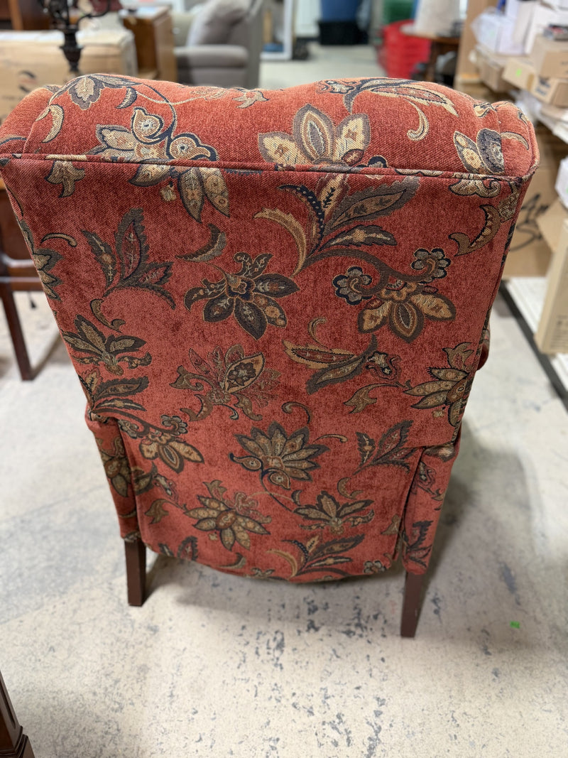 Classic Floral Upholstered Armchair
