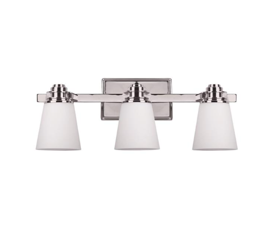 Chatham Chrome 3-Light Bathroom Vanity Light