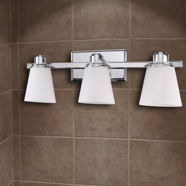 Chatham Chrome 3-Light Bathroom Vanity Light