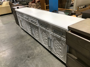 Large painted white side board