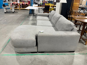 Modern Gray Sectional Sofa with Chaise