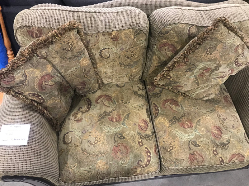 Green Patterned Sofa
