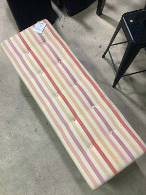 Plush Striped Bench