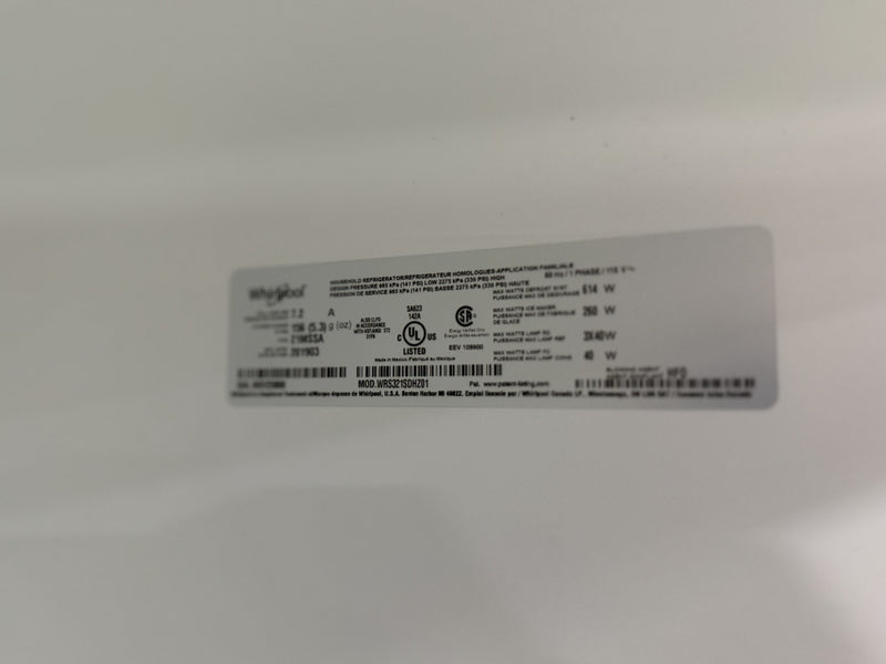 Stainless Steel Whirlpool Fridge/Freezer