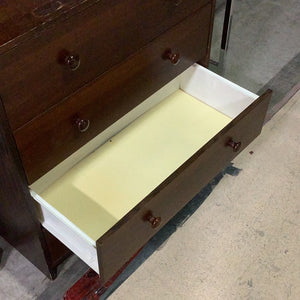 Dark Veneer Upright Dresser