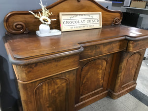 Antique Mahogany Side Board With Storage Space