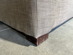 Modern Pull-Out Loveseat Sofa with Ottoman and Tray
