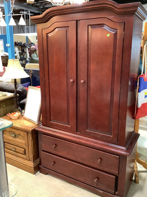 Vintage Hardwood Armoire