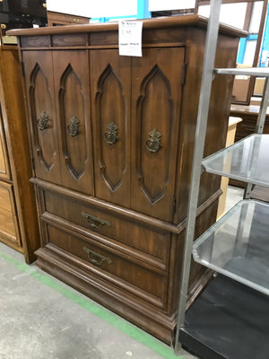 Brown Hespeler Armoir With 5 Drawers