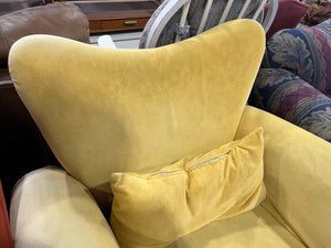 Bright Yellow Modern Accent Chair
