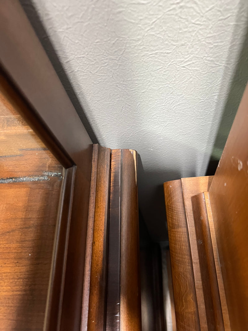 Dark Wooden China Cabinet and Hutch