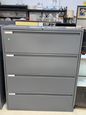 Industrial Steel 4-Drawer Lateral Filing Cabinet