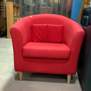 Bright Red Tub Chair