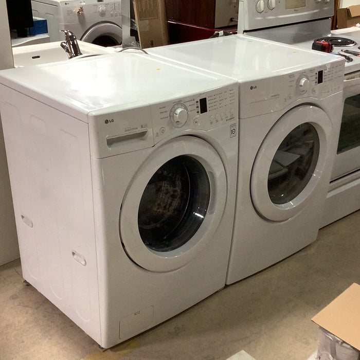 White LG Washer & Dryer