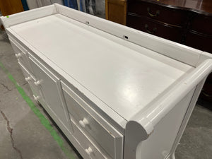 Vintage White Wooden Dresser