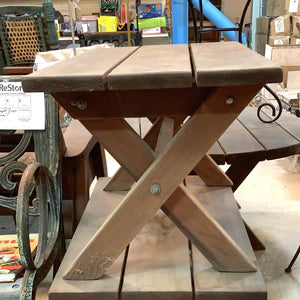 Outdoor Wooden Side Table