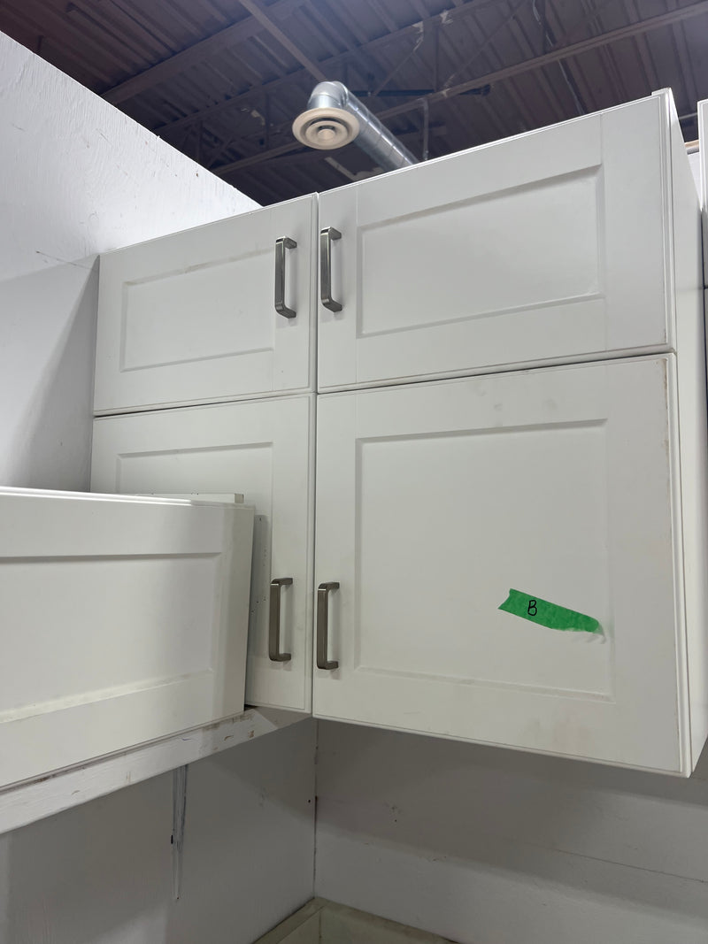 Complete Kitchen Set with White Finish