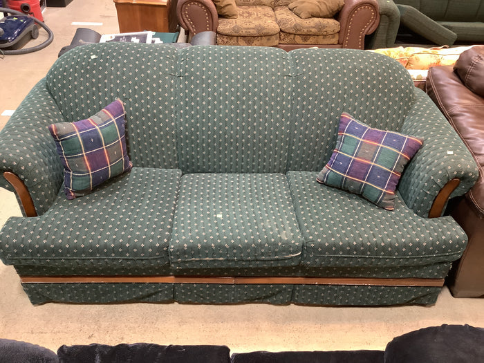 Mid Century Green Couch