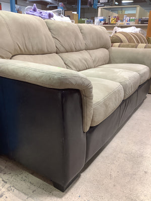 Leather-Sided Sofa