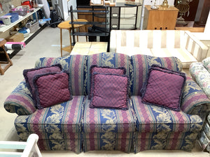 Floral Couch with Cushions