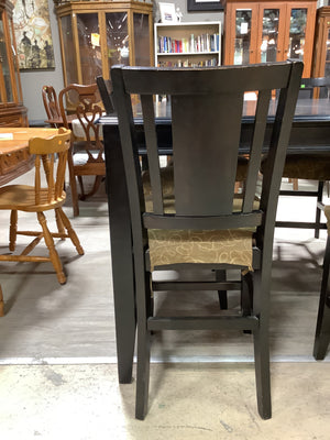 7 Piece Black Dining Table with Chairs