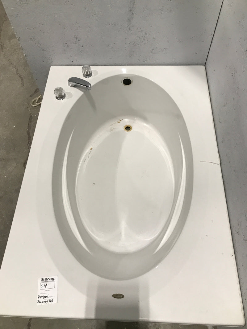 White Whirlpool Jacuzzi Bathtub