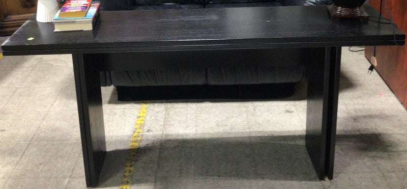 Extendable Black Wood Desk