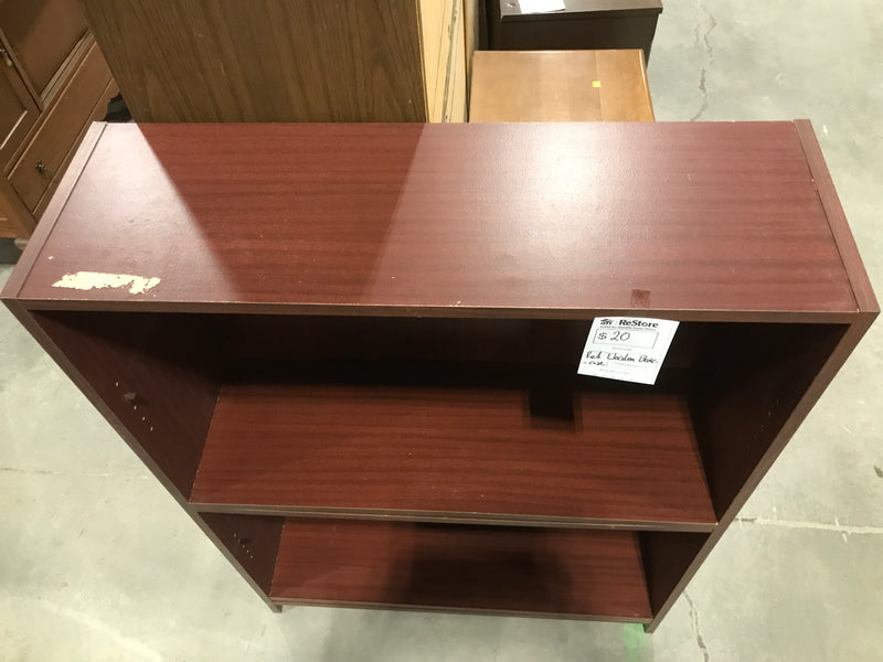 Red Veneer Bookcase