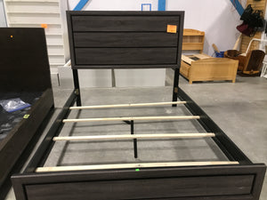 Grey & Black Queen Sized Bedframe