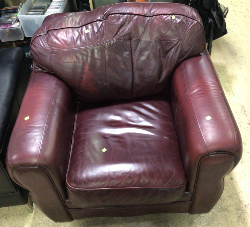 Raspberry Maroon Armchair
