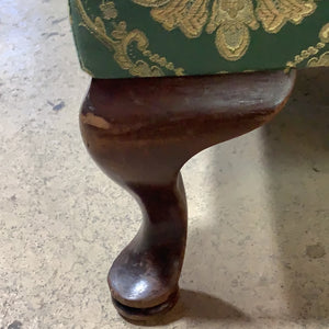 Traditional Style Green Footrest