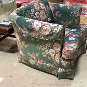 Detailed Floral Armchair