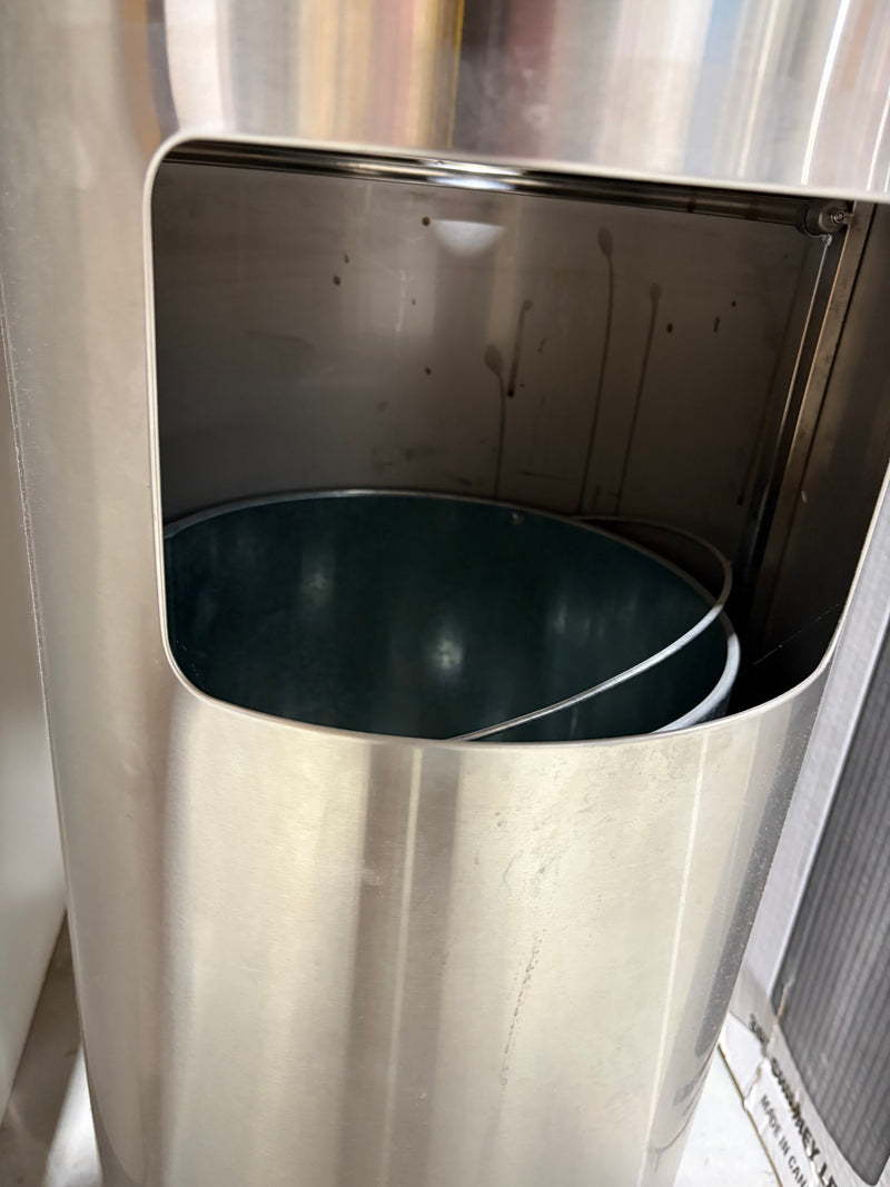 Alpine Stainless-Steel Gym Wet Wipe Dispenser with Built-in Trash Can