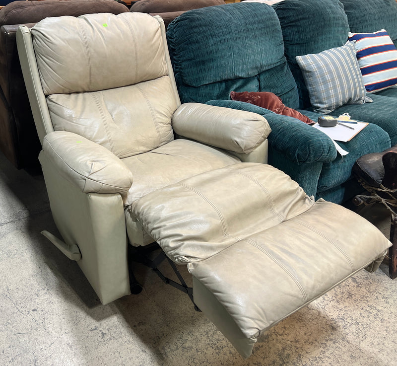 Cream Manual Rocker Recliner