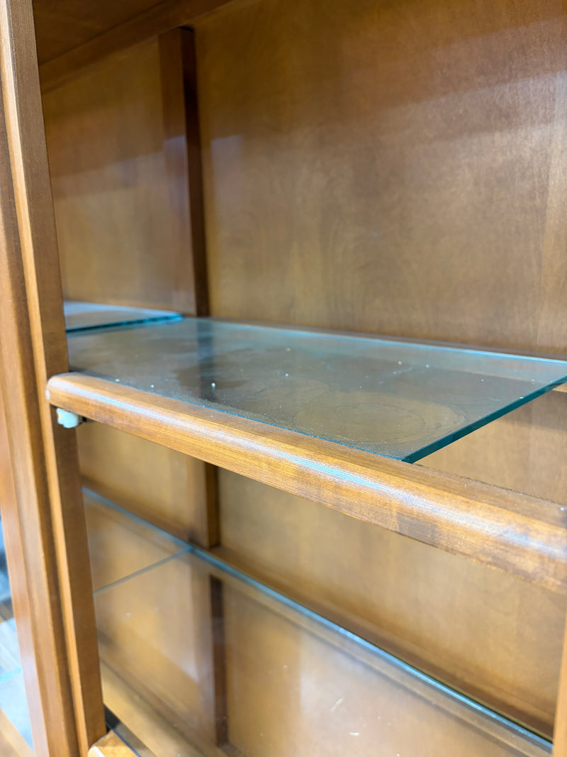 Solid Wood Display Hutch & Buffet Cabinet