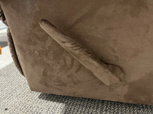 Plush Chocolate Brown Reclining Sectional Sofa