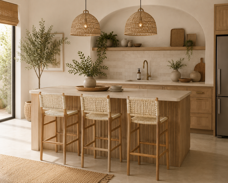 NASI Rattan Bar Stool