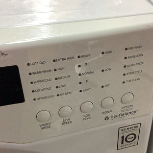 White LG Washer & Dryer