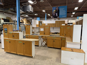 Complete Solid Oak Kitchen Cabinet Set